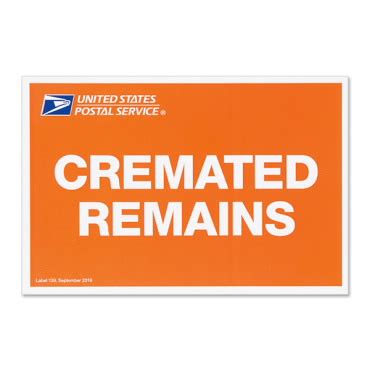 usps cremated remains label.